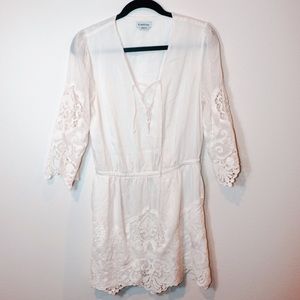 Bebe White Lace Dress - Like New